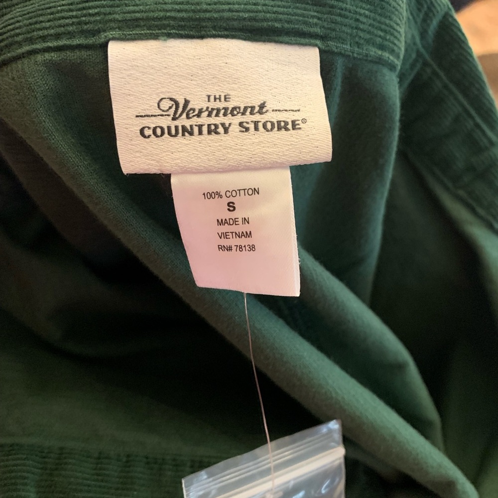 The Vermont Country Store Green Corduroy Dress. NWT - Picture 4 of 5